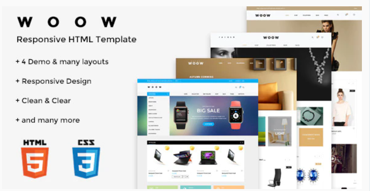 WOOW HTML eCommerce Template