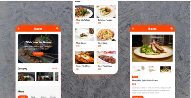 Aaem Cafe Restaurant Mobile Template