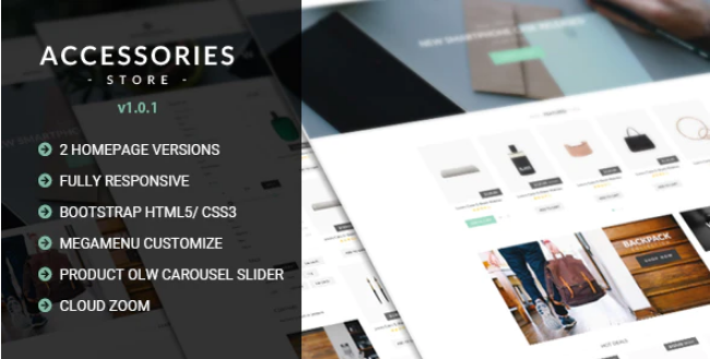 Accessories Multi Store Responsive HTML Template