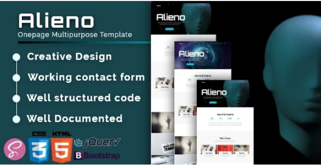 Alieno Onepage Multipurpose Template