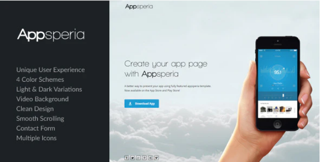 Appsperia App Landing Page