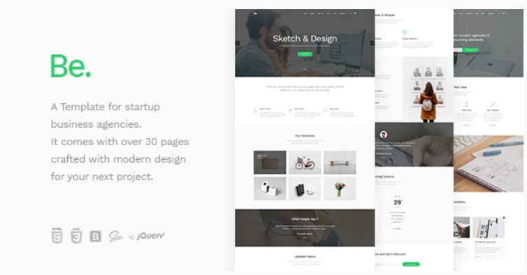 Be Startup Business HTML Template