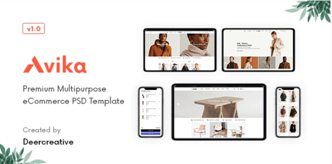 Avika Multipurpose eCommerce PSD Template