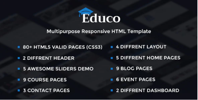 Educo Elearning Education Bootstrap Html Template