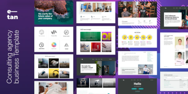 E—tan Digital Consulting Agency HTML Template