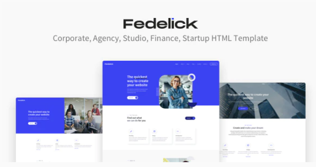 Fedelick Corporate Agency Multi Purpose HTML Template