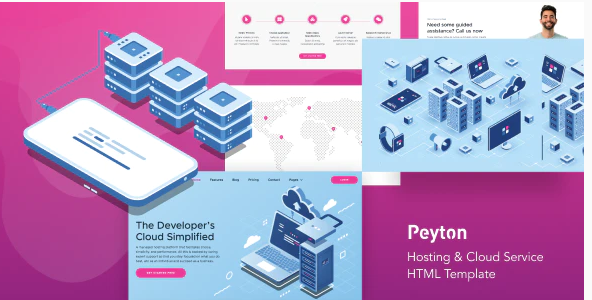 Peyton Hosting Cloud Service HTML Template