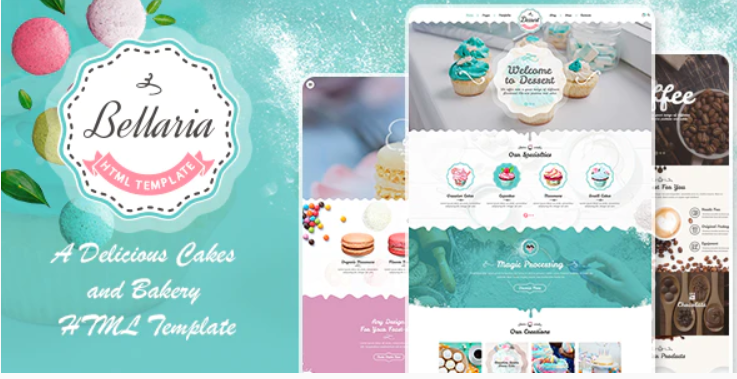 Bellaria A Delicious Cakes and Bakery HTML Template