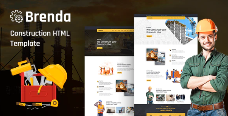 Brenda – Construction HTML5 Template