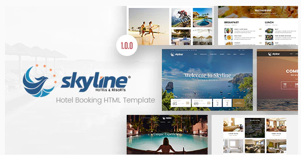 SkyLine Hotel Booking HTML Template