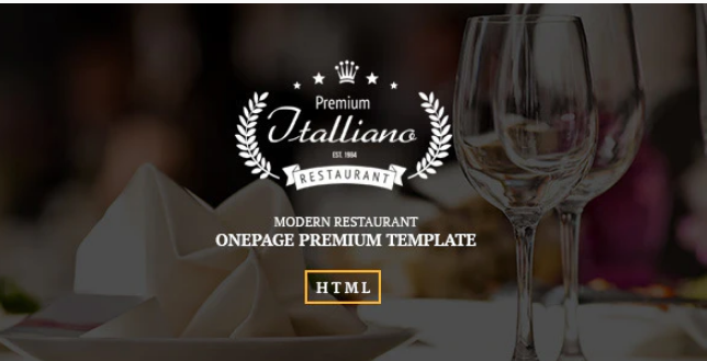 Italliano Clean Premium Restaurant Template