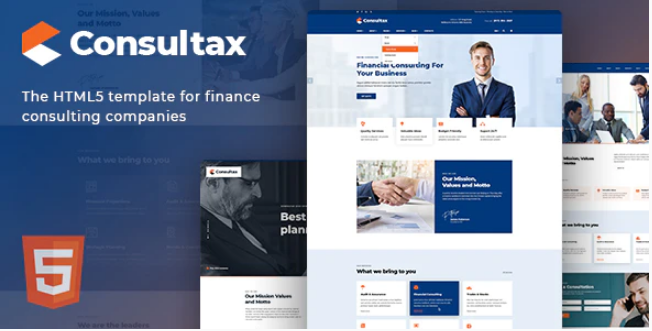 Consultax Financial Consulting HTML5 Template