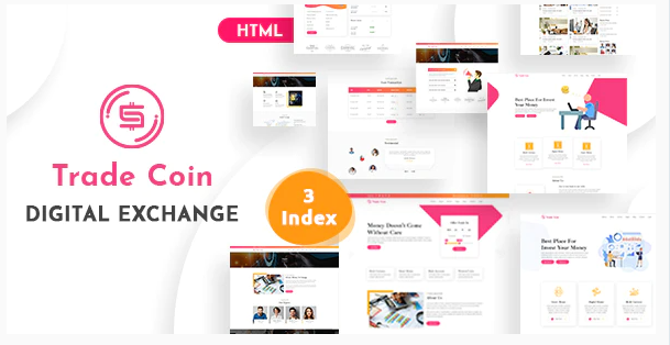 Trade Coin Digital Exchange HTML Template