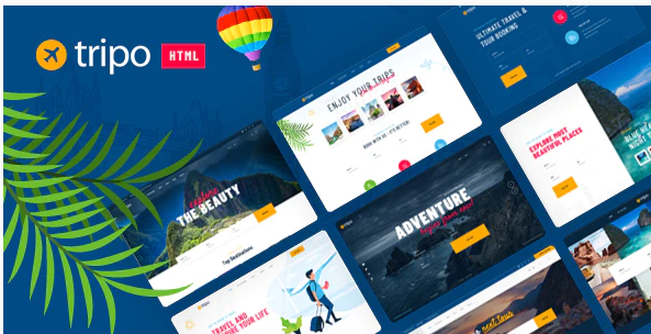 Tripo HTML Template For Travel Tourism Agencies