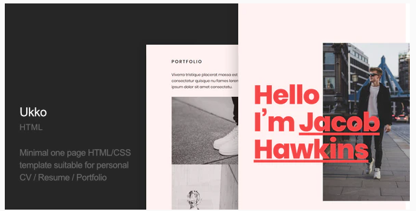 Ukko Personal Portfolio HTML Template