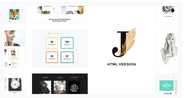 Cindy J Creative Portfolio Blog CV HTML Theme