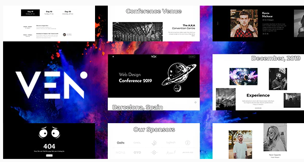 Ven Creative Event Portfolio Agency Template