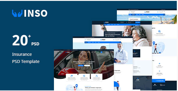 Vinso Insurance PSD Template