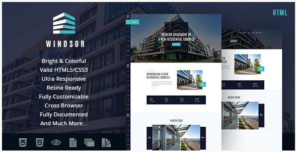 Windsor Apartment Complex Single Property Site Template