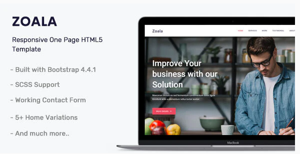 Zoala One Page Template