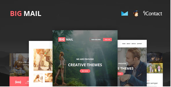 Big Mail Responsive E mail Template Online Access