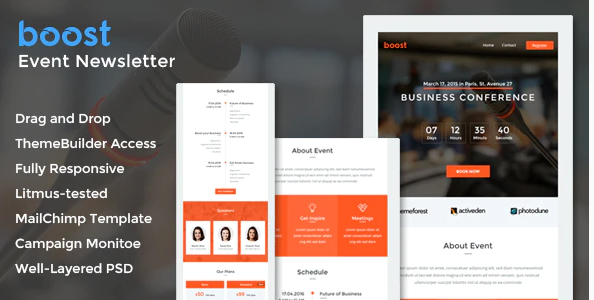 Boost Event Email Template Online Builder Access