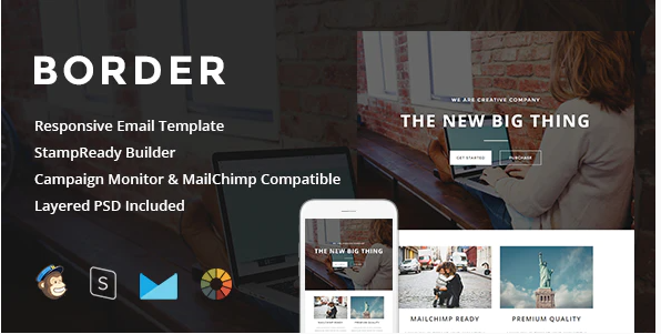 Border Responsive Email StampReady Builder