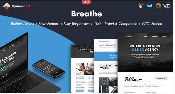 Breathe Responsive Email Online Builder