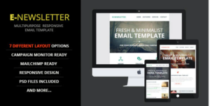 E Newsletter Multipurpose Email Template