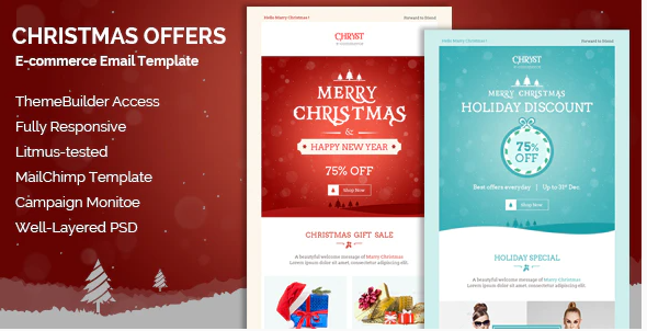 Christmas Offers E Newsletter Builder Access