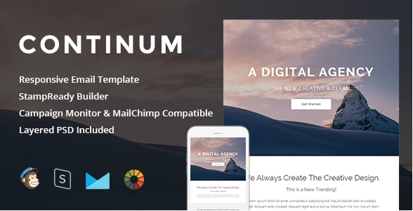 Continum Responsive Email StampReady Builder