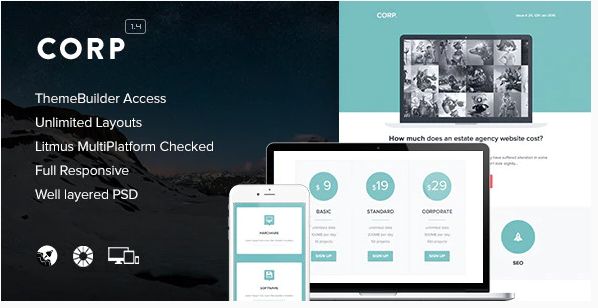 Corp Responsive Email Themebuilder Access