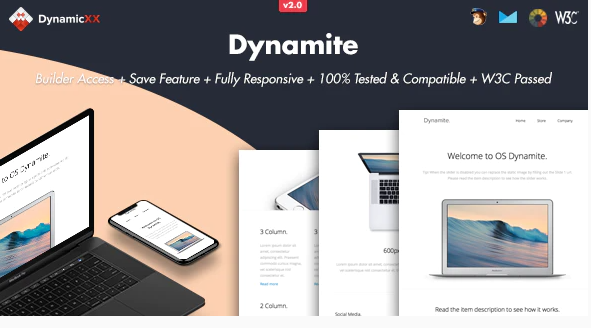 Dynamite Responsive Email Online Builder