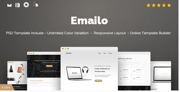 Emailo Responsive Email and Newsletter Template