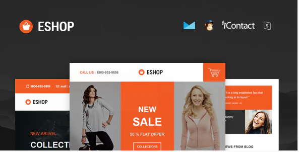 ESHOP Responsive E mail Template Online Access