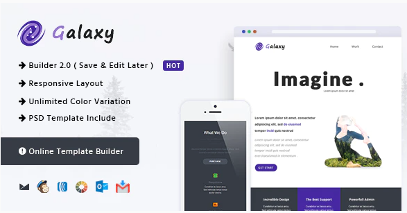 Galaxy Responsive Email Online Builder