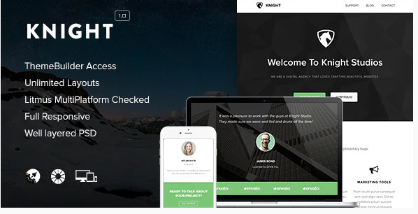 Knight Responsive Email Themebuilder Access