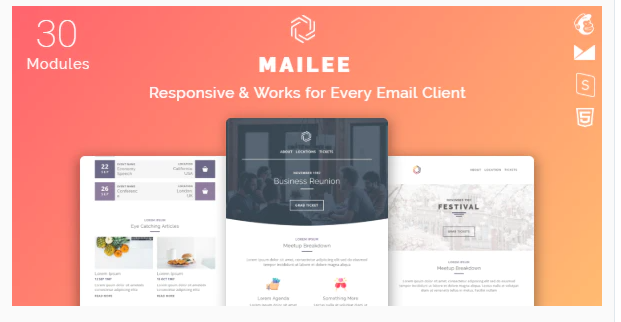 Mailee Responsive Multipurpose Email Template