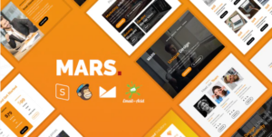 Mars Responsive Email Template with MailChimp Editor StampReady Online Builder