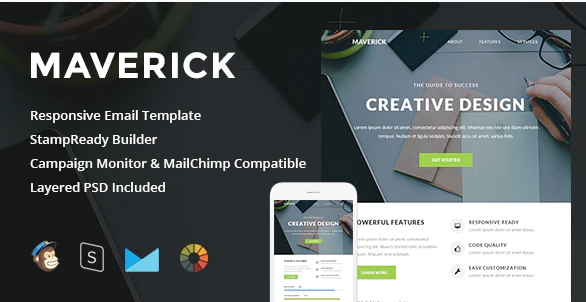 Maverick Responsive Email StampReady Builder