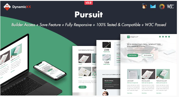 Pursuit Responsive Email Online Template Builder