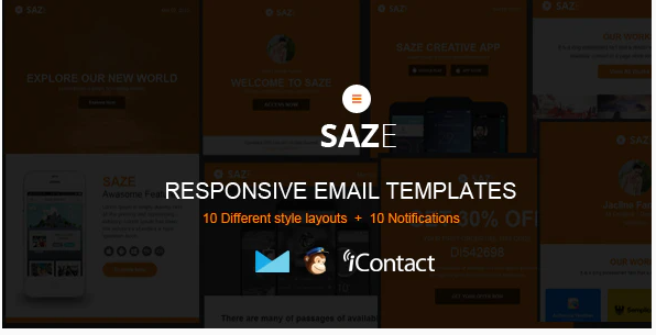 Saze Responsive Email Kit Themebuilder Access