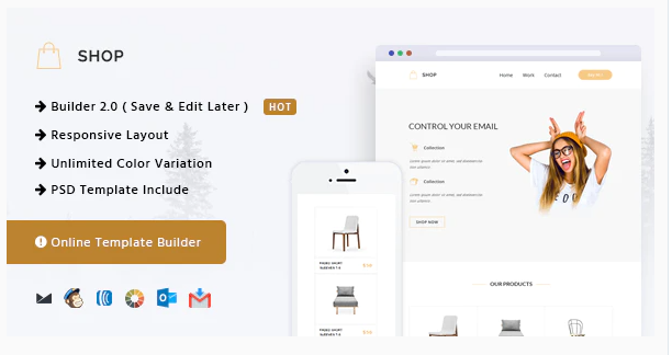 Shop Responsive Email Online Template Builder