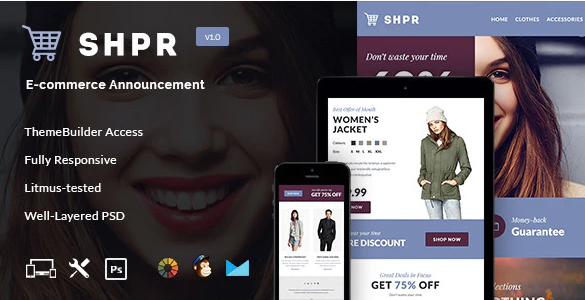 SHPR E commerce Newsletter Builder Access