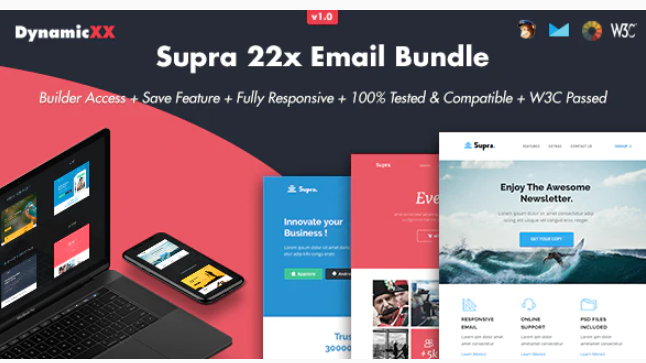 Supra Pack of 20 Templates Online Template Builder