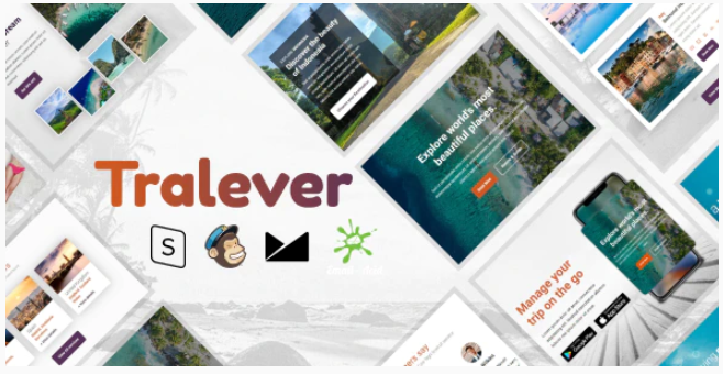 Tralever Responsive Email Template with MailChimp Editor StampReady Online Builder