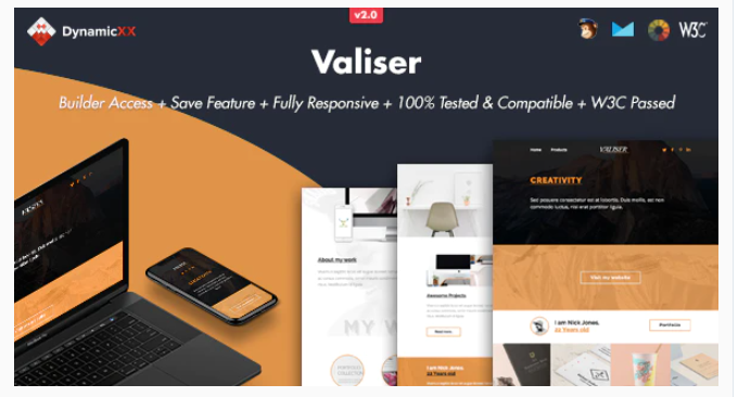 Valiser Responsive Email Online Template Builder