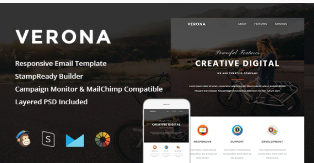 Verona Responsive Email StampReady Builder