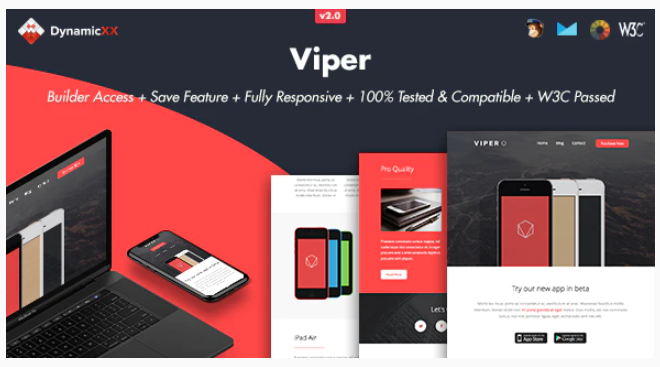 Viper Responsive Email Online Template Builder