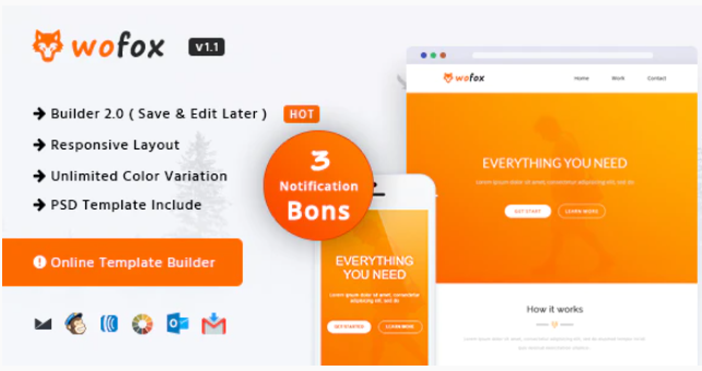 Wofox Responsive Email Template Online Builder